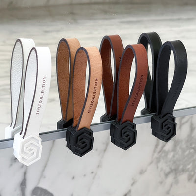 Towel loop clips icon set black/black