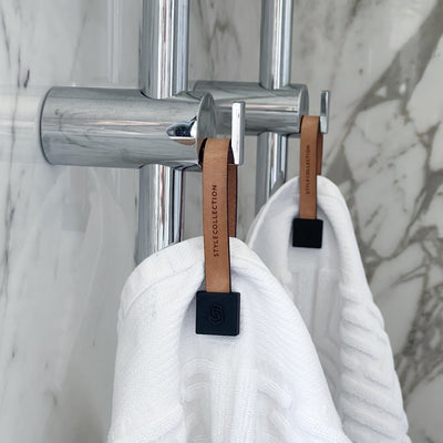 Towel loop clips square set black/nude set