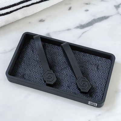 Towel loop clips icon set black/black