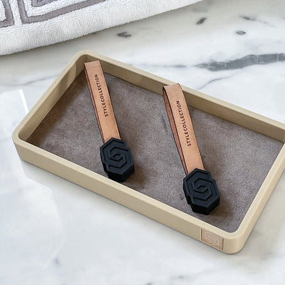 Towel loop clips set icon black/nude