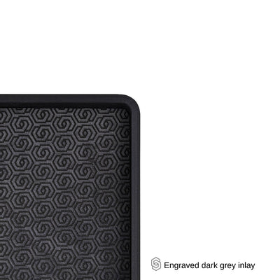 Tray with inlay - black 3