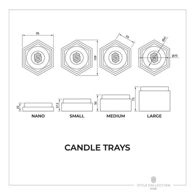 Geneva candle holder - Beige