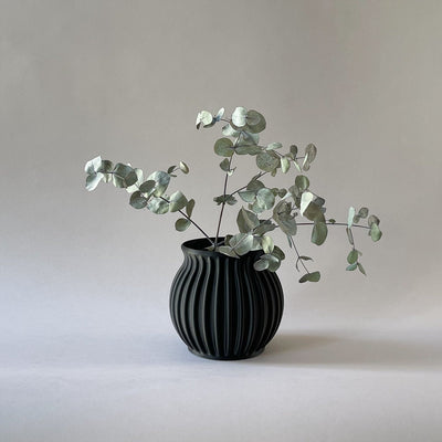 Table vase Round - Black