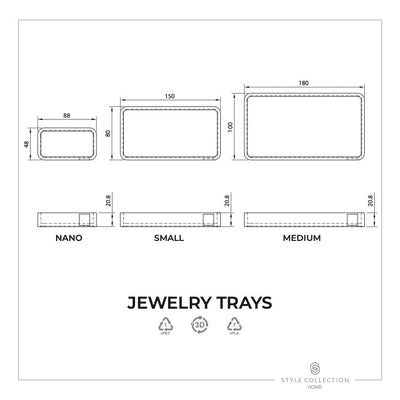 Tray with water resistant inlay - white/grey