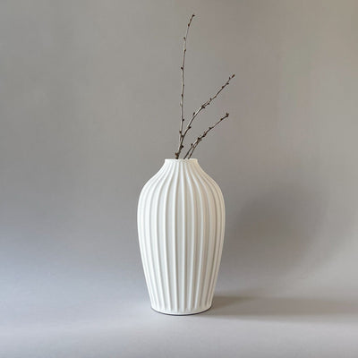 Table vase Bold Yin - White