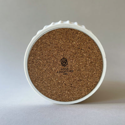 Table vase Bold Yin - White