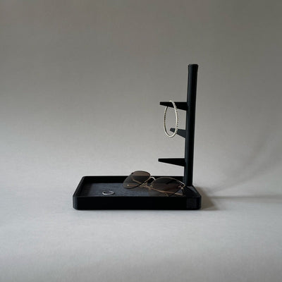 Tree tray with inlay - black 4