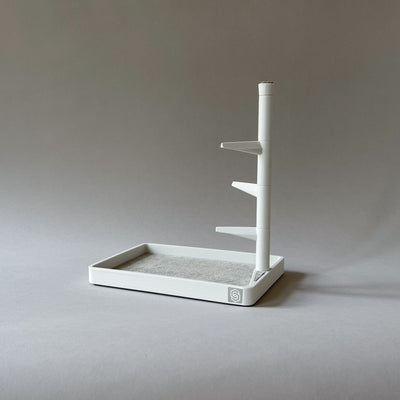 Tree tray with inlay - white 1