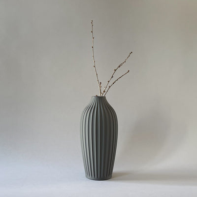 Table vase Yin - Dark grey