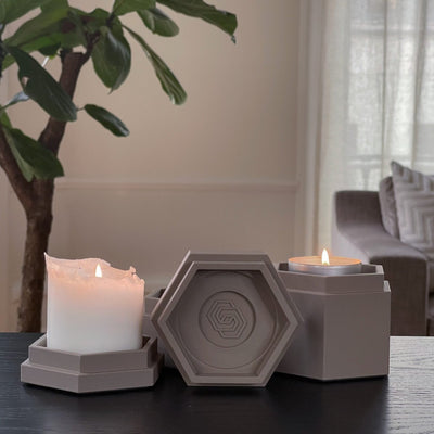 Geneva candle holder - Earth