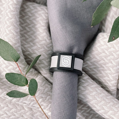 London Collection napkin ring black and beige front picture STYLE COLLECTION HOME