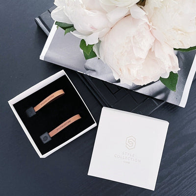 Towel loop clips square set black/nude set