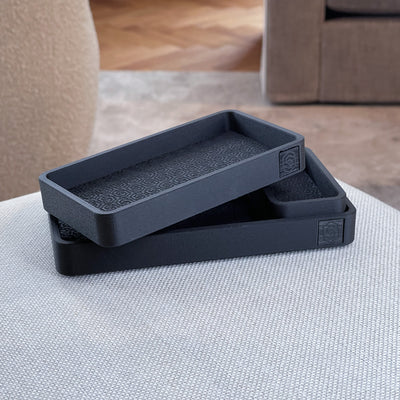 Trays with inlay - black 1