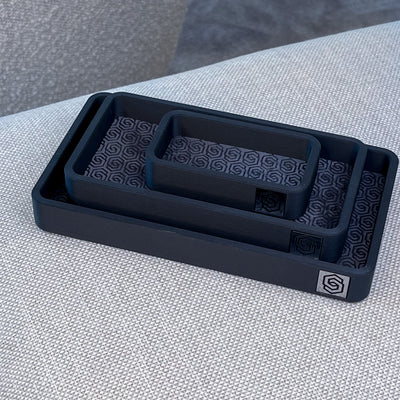 Tray with inlay - black 3