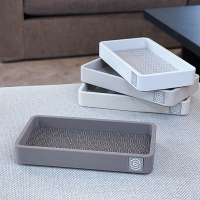 Trays with inlay - earth