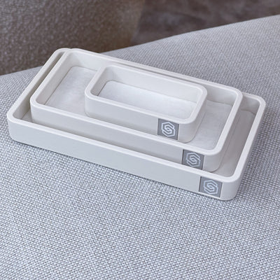 Trays with inlay - sand 1