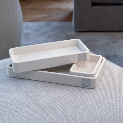 Trays with inlay - sand 1