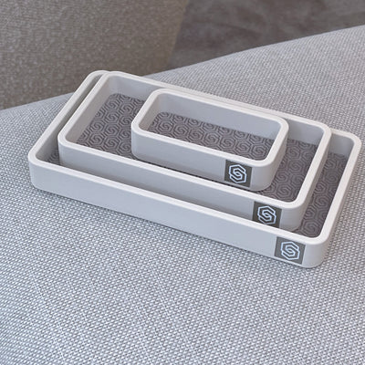 Trays with inlay - sand 2