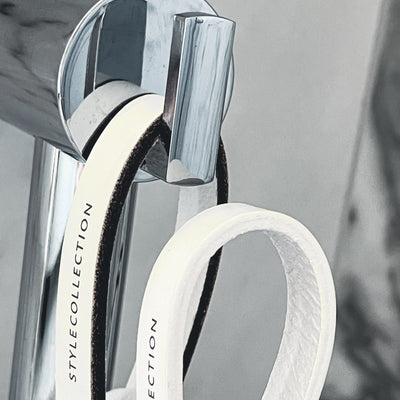 Towel loop clips icon set white/white