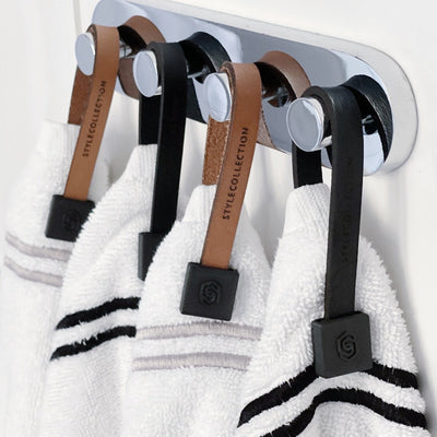 Towel loop clip mix of beige and nude and black. Designed by STYLE COLLECTION HOME